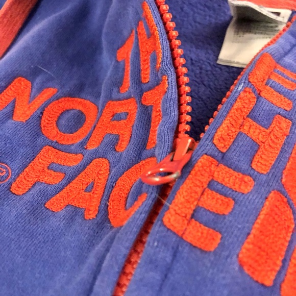 Purple and Orange North Face Zip-Up - Picture 3 of 3